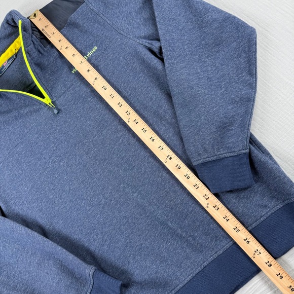 Vineyard Vines Quarter Zip Pullover Sweatshirt Blue Men Sz M Martha's Vineyard - Picture 4 of 8